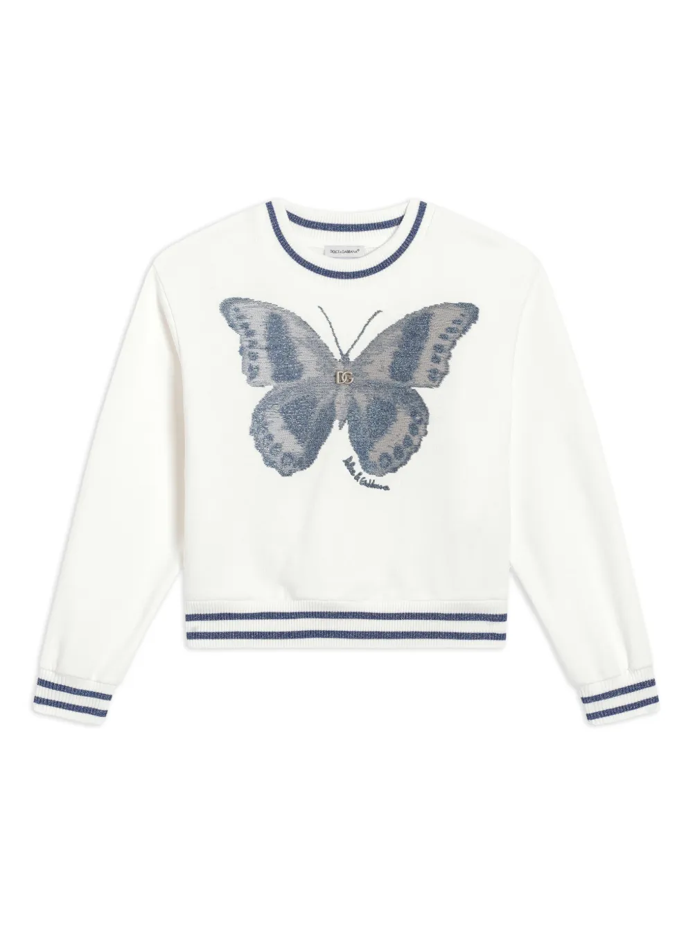 

Толстовка с узором Dolce & Gabbana Kids, белый