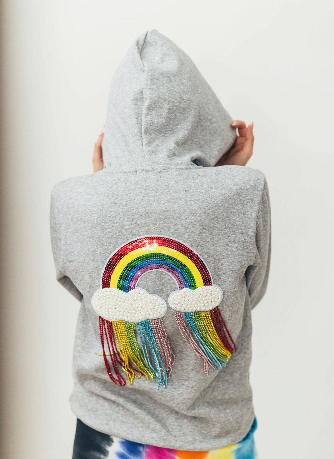 

Женская толстовка Crystal Rainbow Rain Lola + The Boys, цвет multi