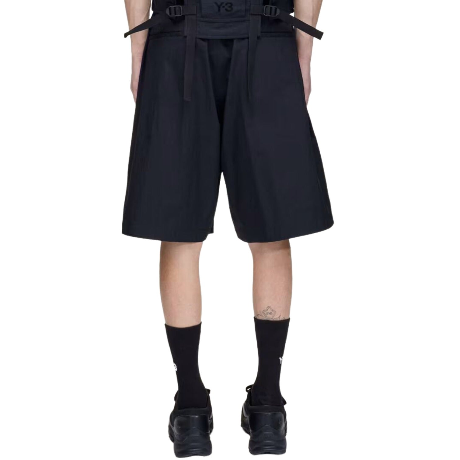 Шорты Adidas Y-3 UT Wideleg Shorts 'Black' — фото 3