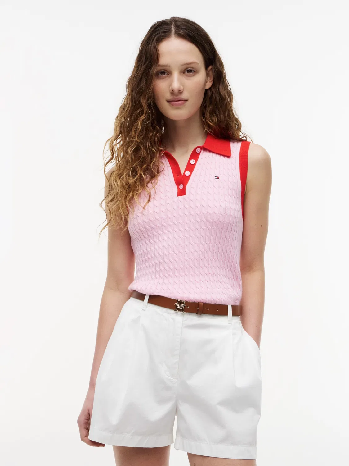 Вязаный топ Tommy Hilfiger, Rose — фото 2