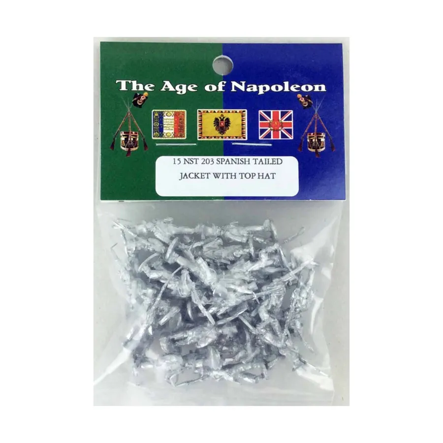 

Пиджак с хвостом и цилиндром, Age of Napoleon - Spanish - Infantry (15mm) (Blue Moon)