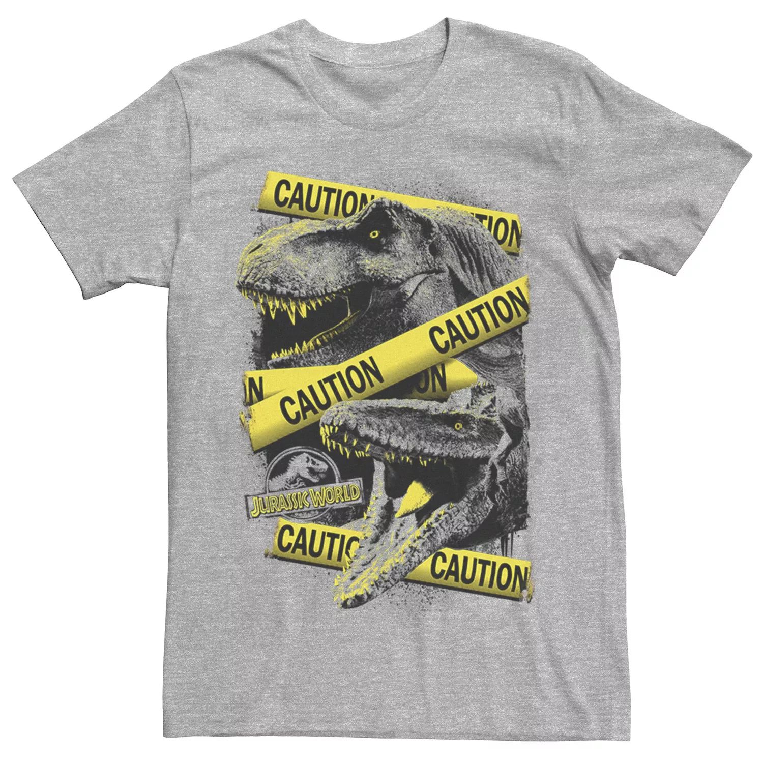 

Мужская футболка Jurassic World Two Dinosaur Caution Splatter Licensed Character