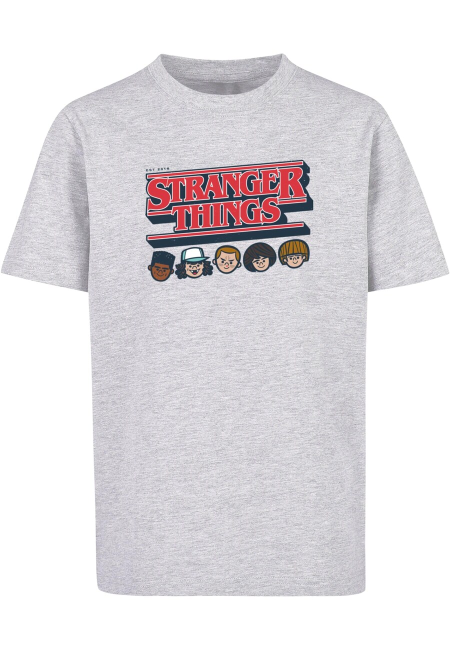 

Рубашка ABSOLUTE CULT Stranger Things - Caricature, светло-серый