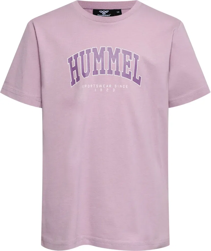 Футболка детская хлопковая Hummel, розовый — фото 3