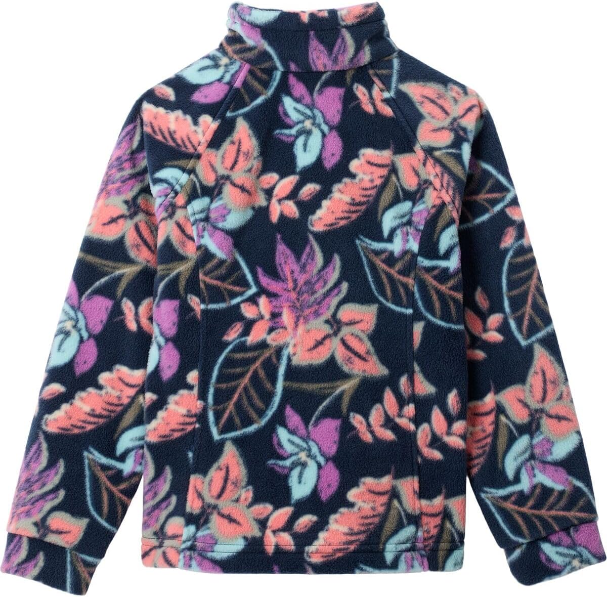 Детская флисовая куртка Columbia Kids Benton Springs II с принтом, Hot Coral Pasteled — фото 2