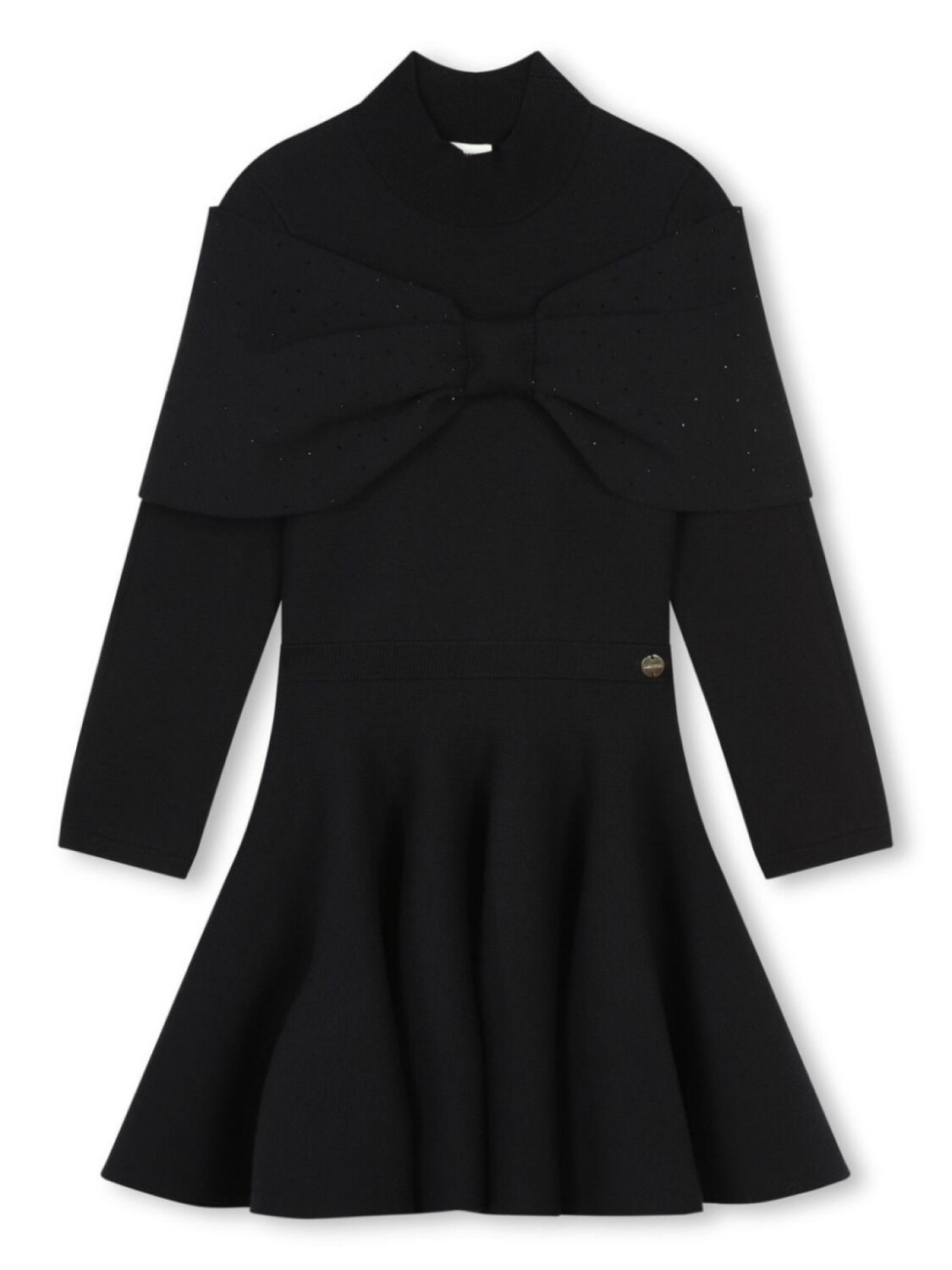 

Lanvin Enfant платье с объемным бантом, черный