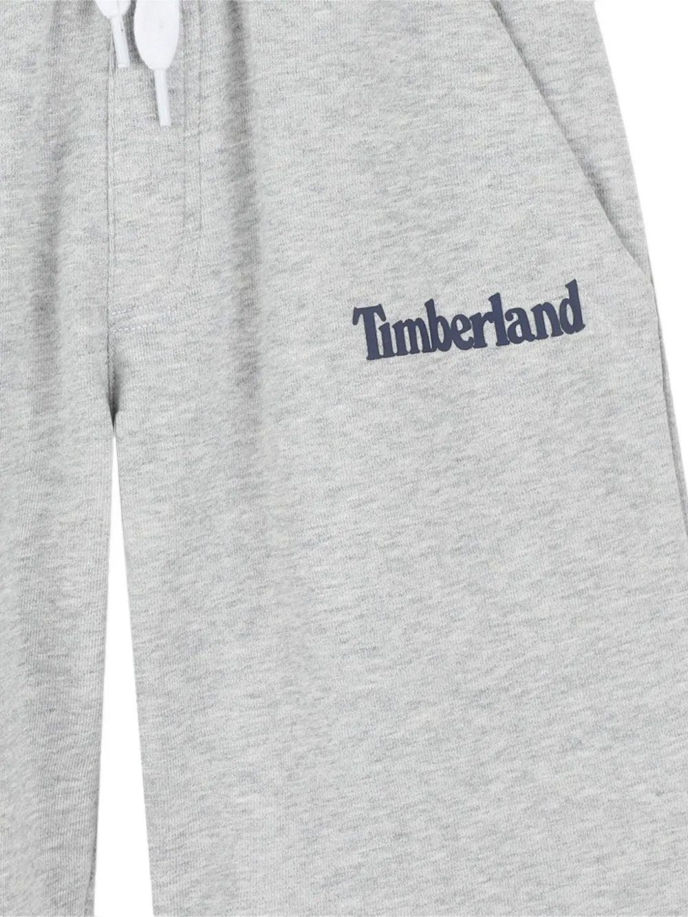 Шорты с карманами и логотипом Timberland Kids, серый — фото 3