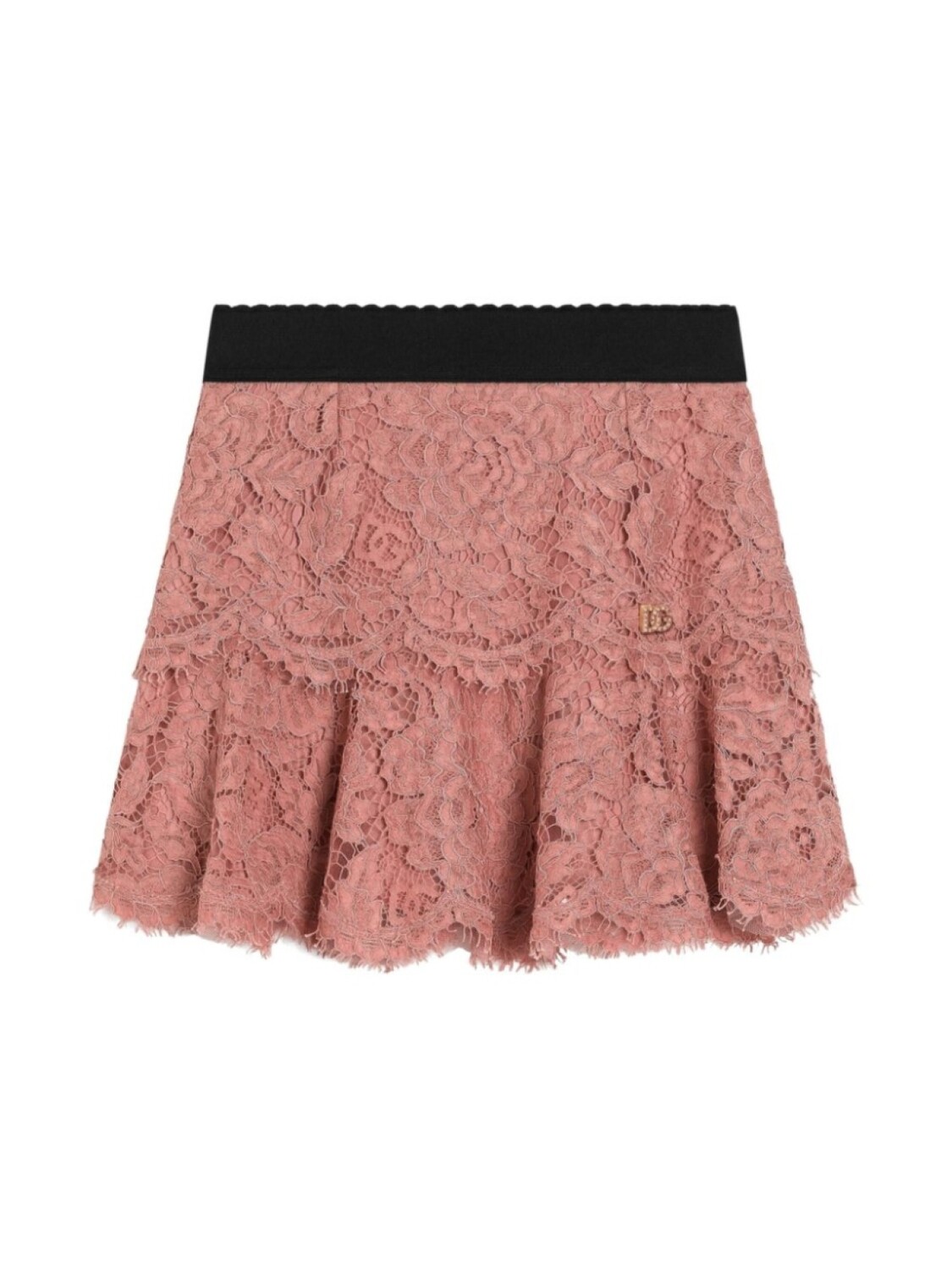 

Кружевная мини-юбка Dolce & Gabbana Kids, розовый