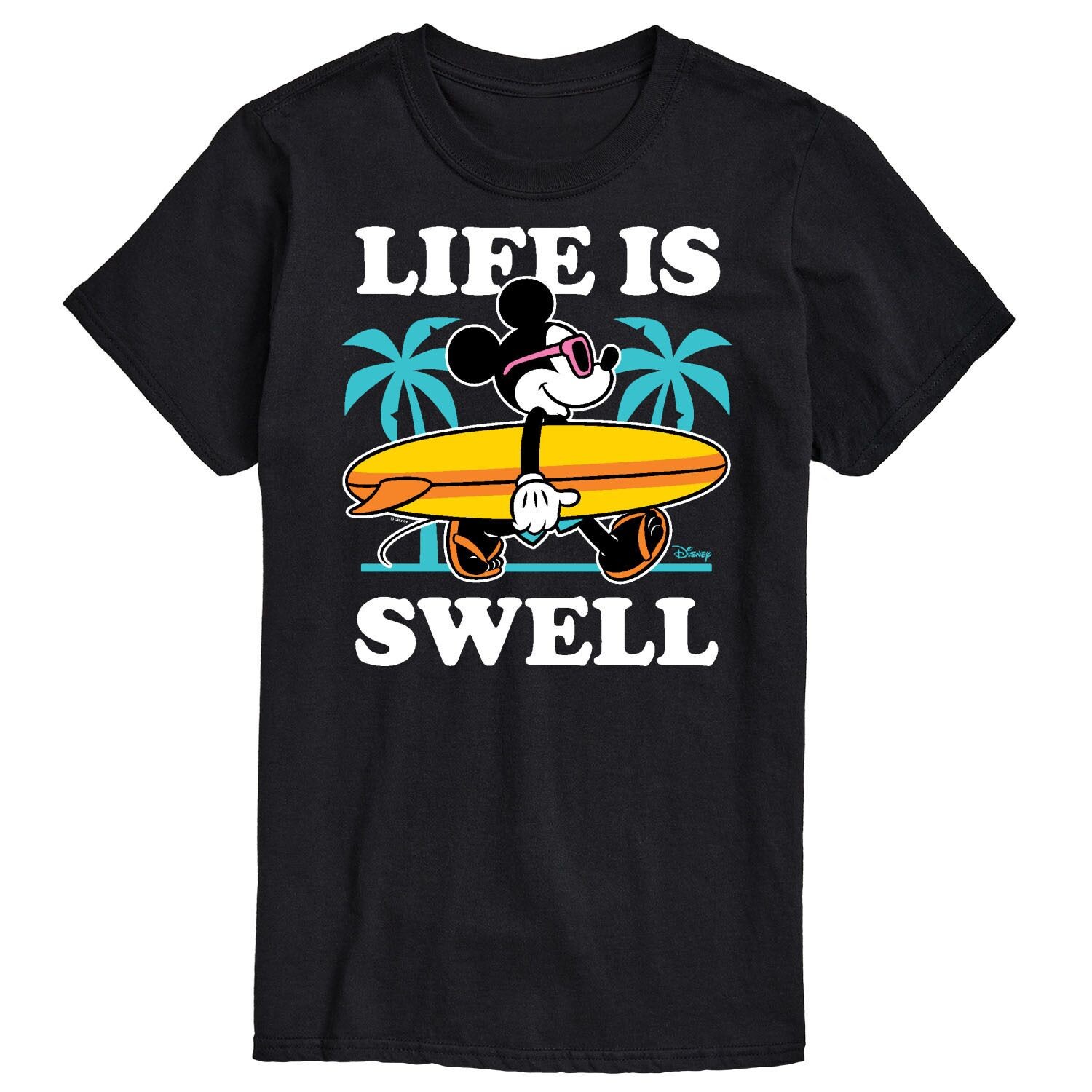 

Футболка Big & Tall Disney Life Is Swell, Black License, черный