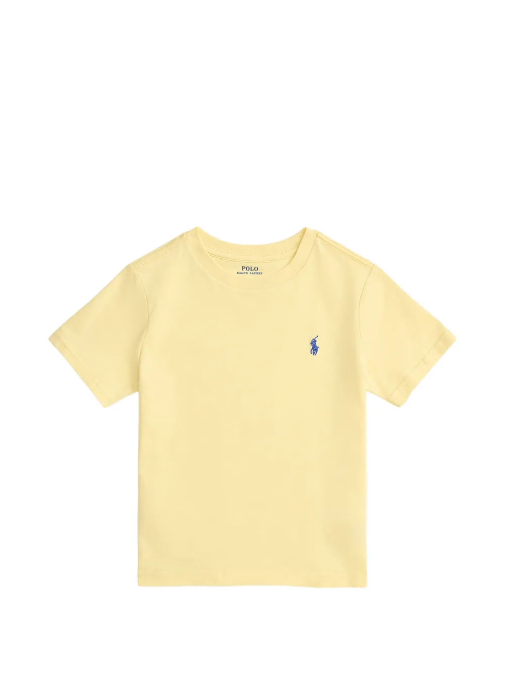 

Футболка с вышитым логотипом Polo Ralph Lauren Kids, желтый