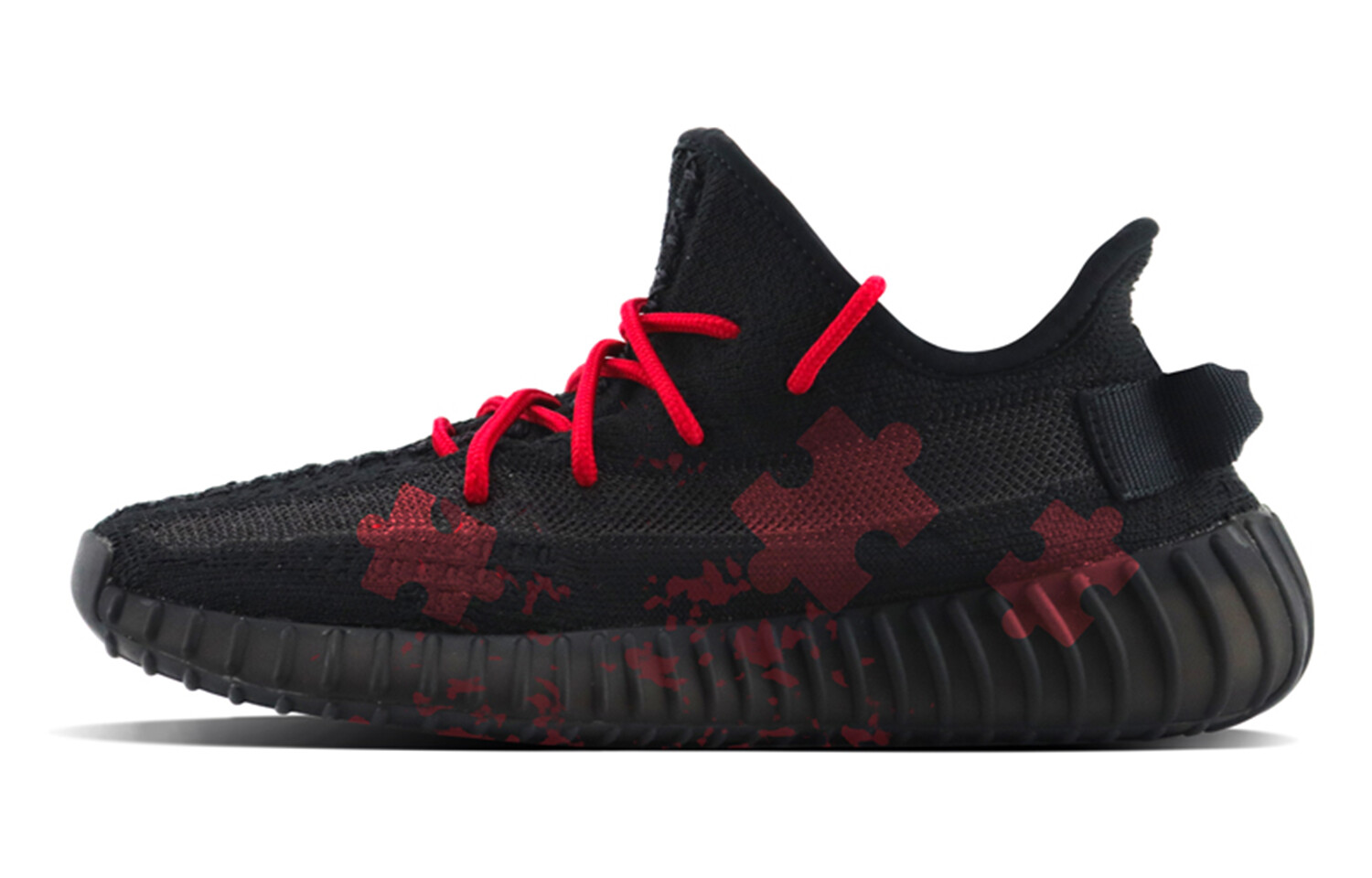 

Кроссовки adidas originals Yeezy Boost 350 Lifestyle Shoes Unisex Low-top Black/Red, черный/красный