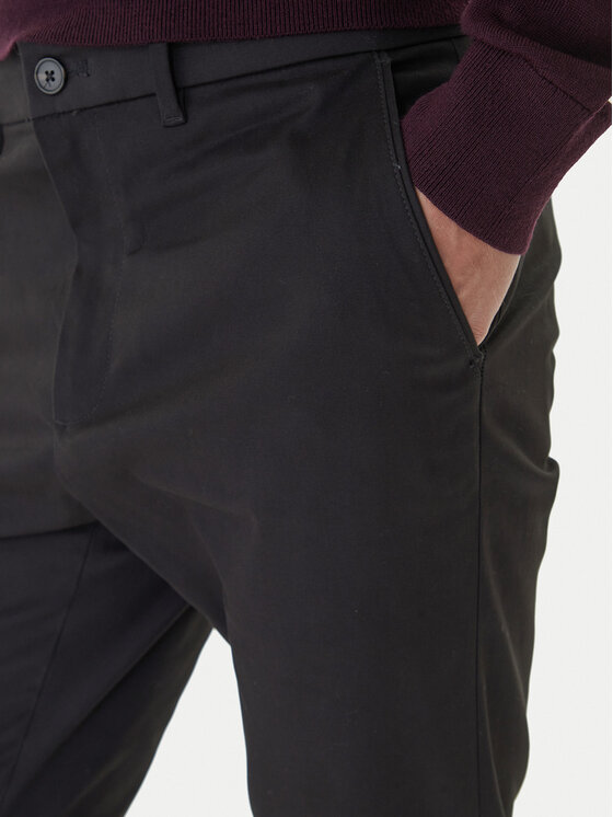 Чиносы slim fit LV04LD613G Calvin Klein, черный — фото 4