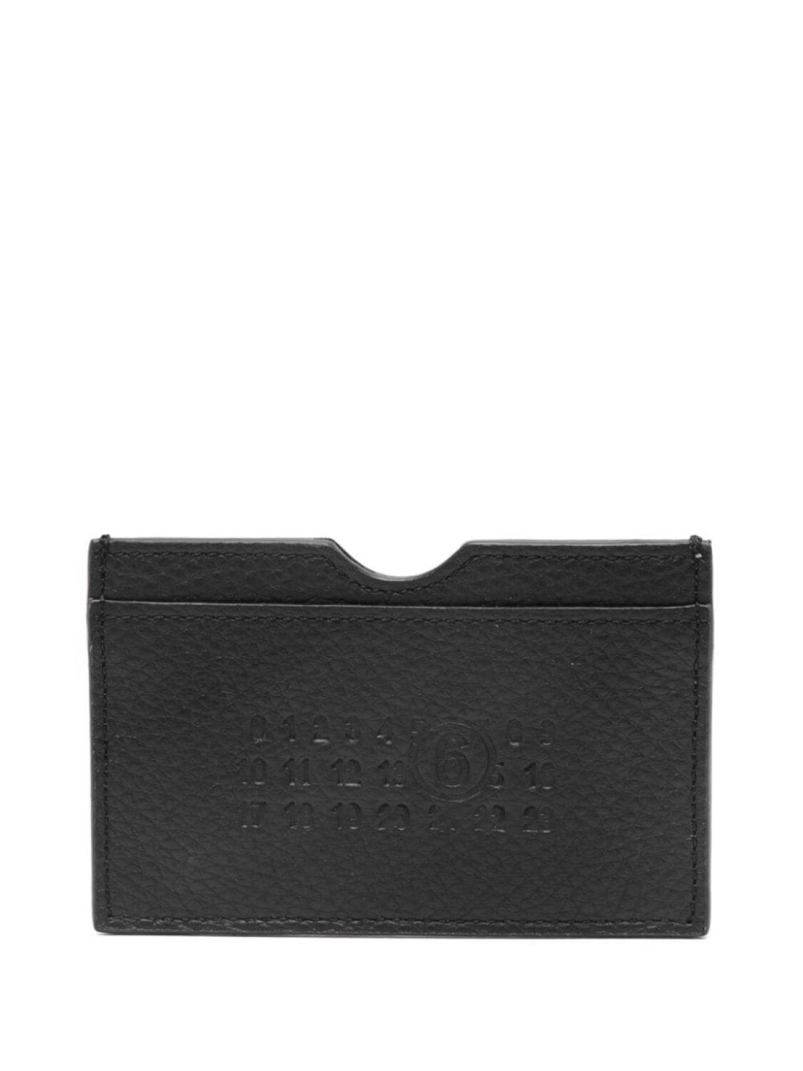 

MM6 Maison Margiela держатель для карт из кожи с мотивом цифр, черный