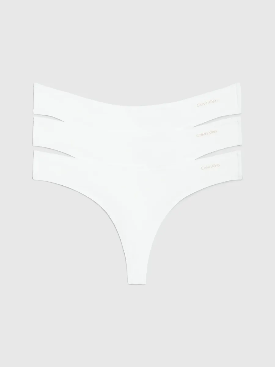 

Трусики Calvin Klein Underwear "3 PACK THONG (LOW-RISE)" (3 шт. в упаковке, 3 шт. в упаковке), с фирменной этикеткой, белый