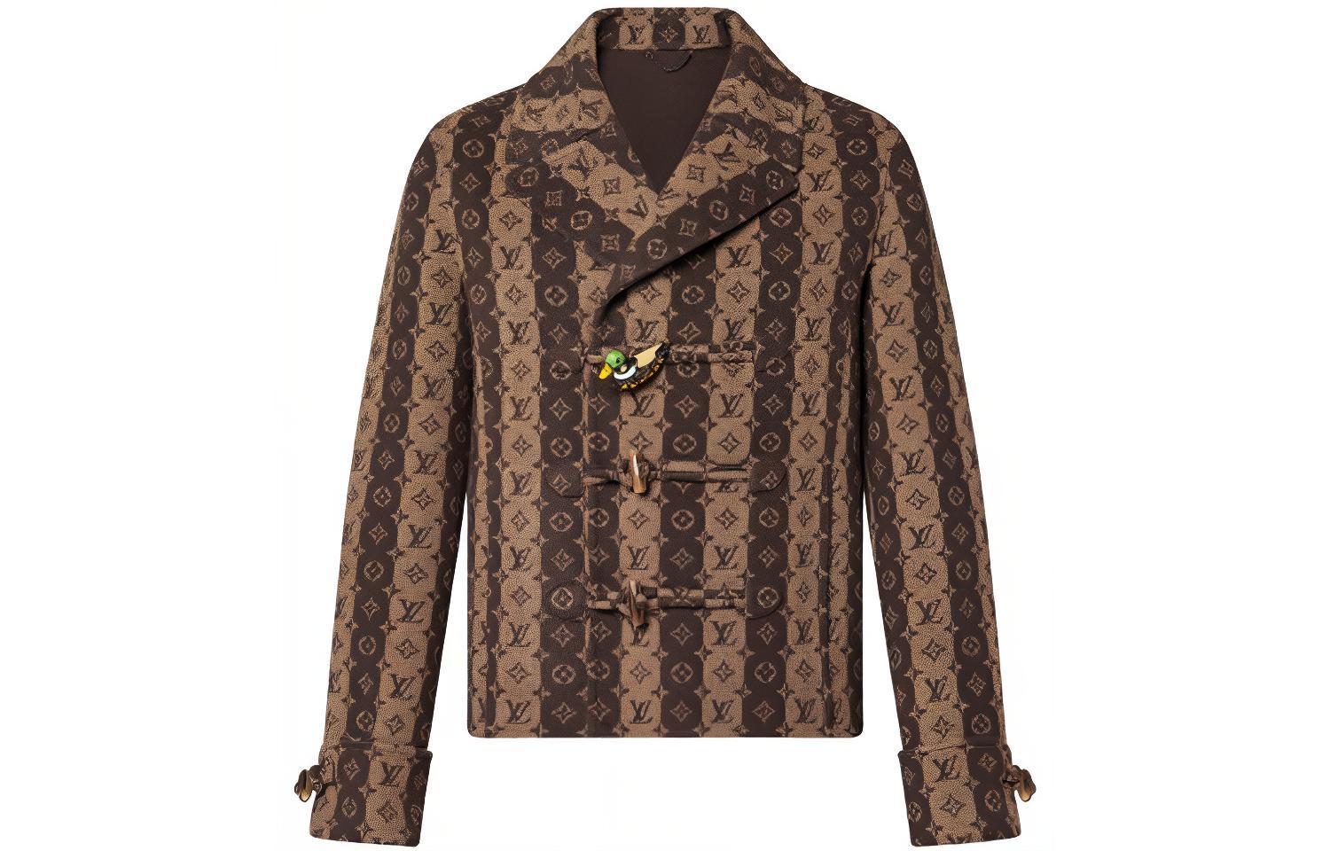 

LOUIS VUITTON X NIGO2 Новые квартальные продукты LV SS22 Пальто мужское коричневые