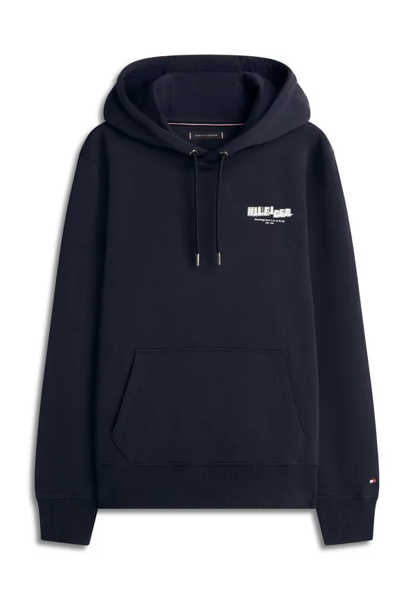 Худи с капюшоном из махровой ткани с завязками и фотопринтом Tommy Hilfiger, Desert Sky — фото 4