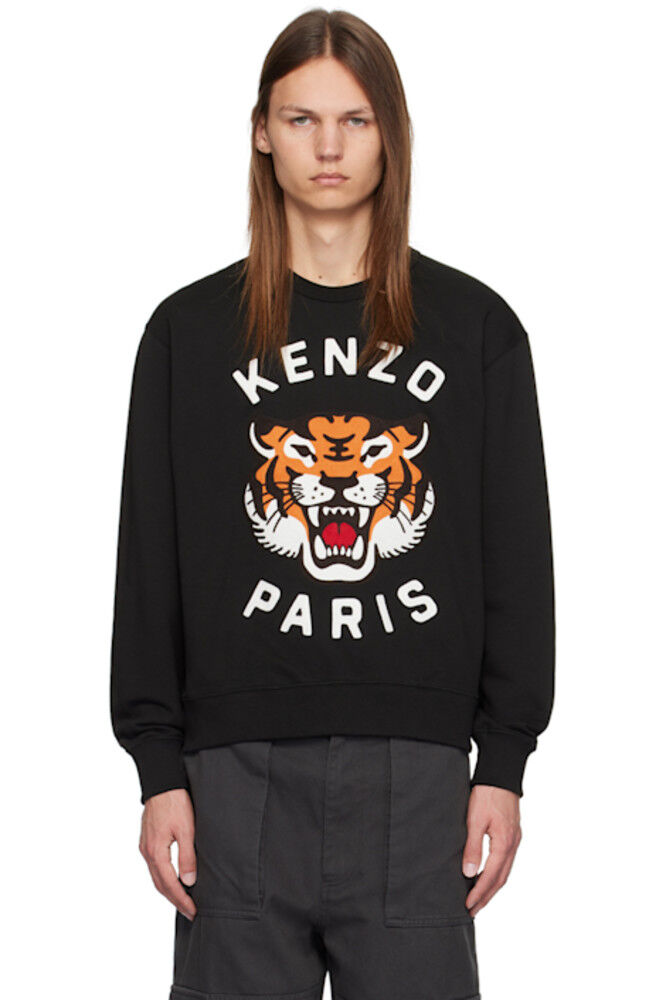 

Черная толстовка Kenzo Paris Lucky Tiger