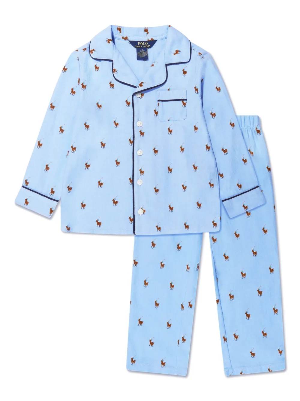 

Пижама с логотипом Polo Pony POLO RALPH LAUREN KIDS, синий