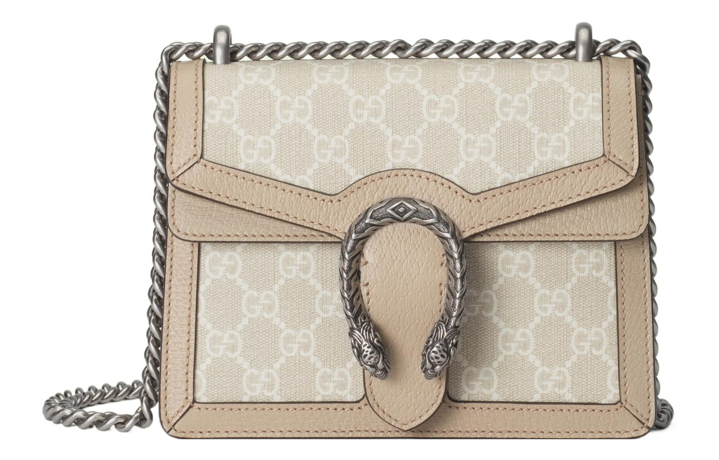 

GUCCI Женская Сумка Дионис из Холста и Кожи Через Плечо