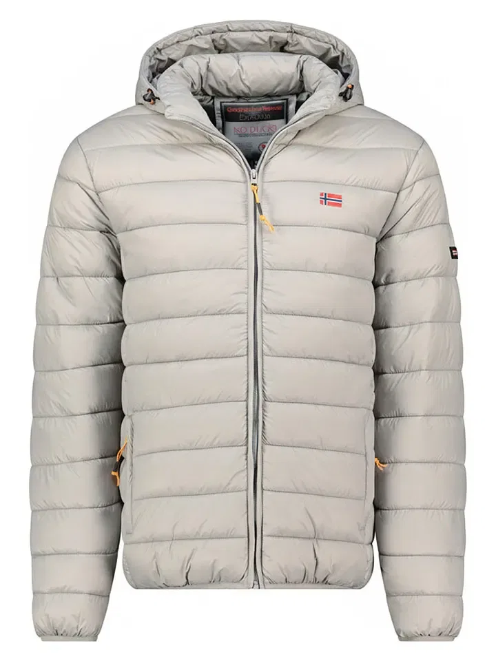 Стеганая куртка с капюшоном Geographical Norway, серый