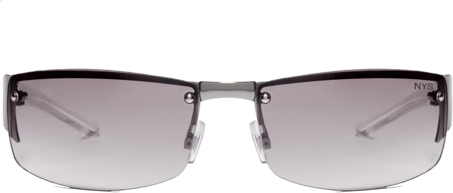 

Спортивные солнцезащитные очки NYS Collection King Street для женщин и мужчин, легкие, облегающие, со 100% защитой от УФ-излучения, Frosted Clear Frame/Light Smoke Gradient Lens