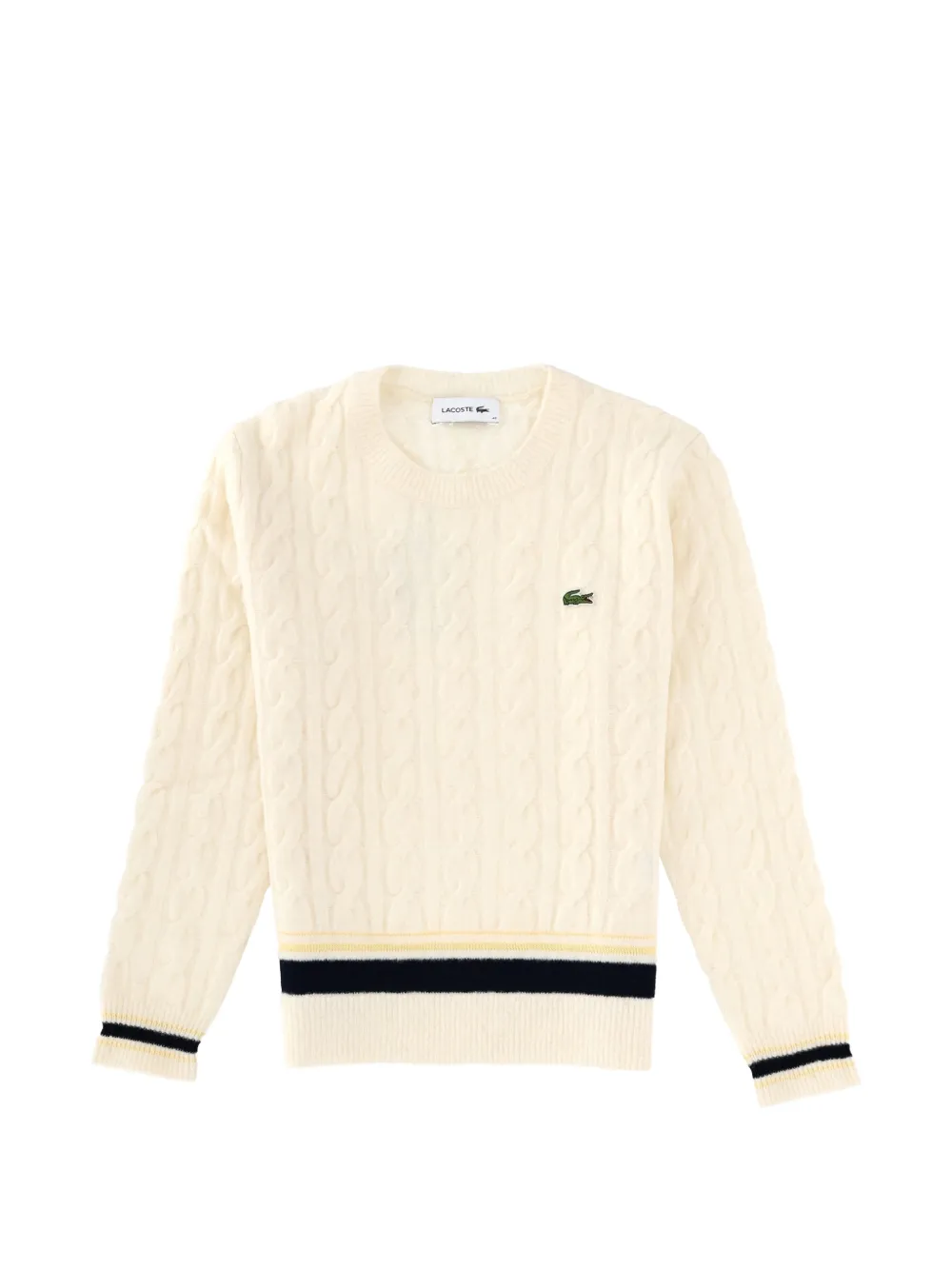 Свитер вязаный Lacoste, нейтральный бежевый — фото 2