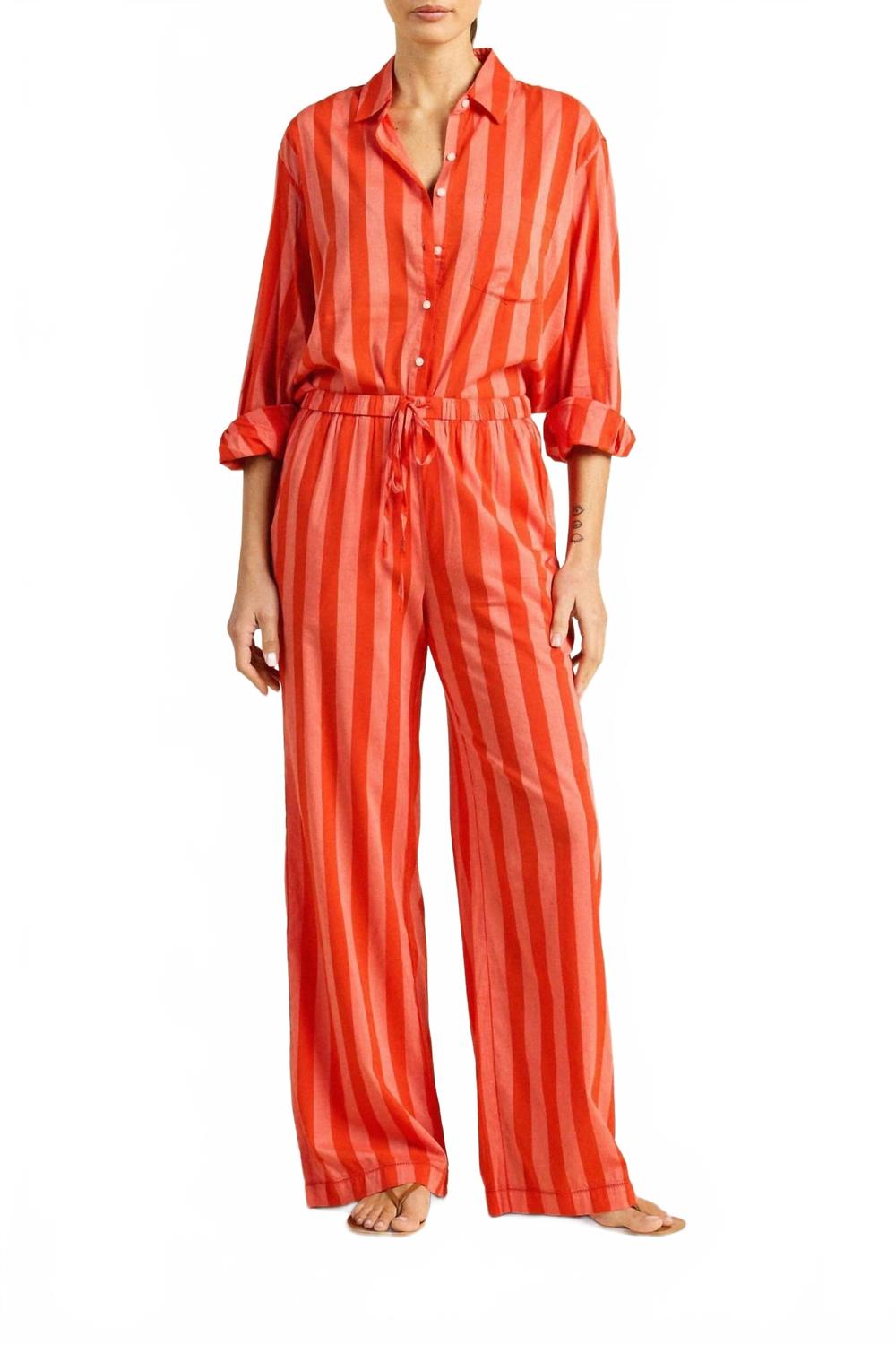 

Вера Полосатые Брюки в Тональную Полоску TROVATA, Tonal Stripe