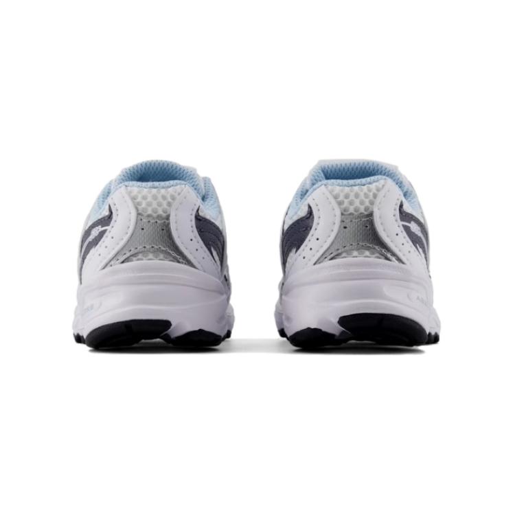 New Balance Кроссовки NB 530 MR530 Abrasion Resistant Low Top для малышей бело-серые — фото 4