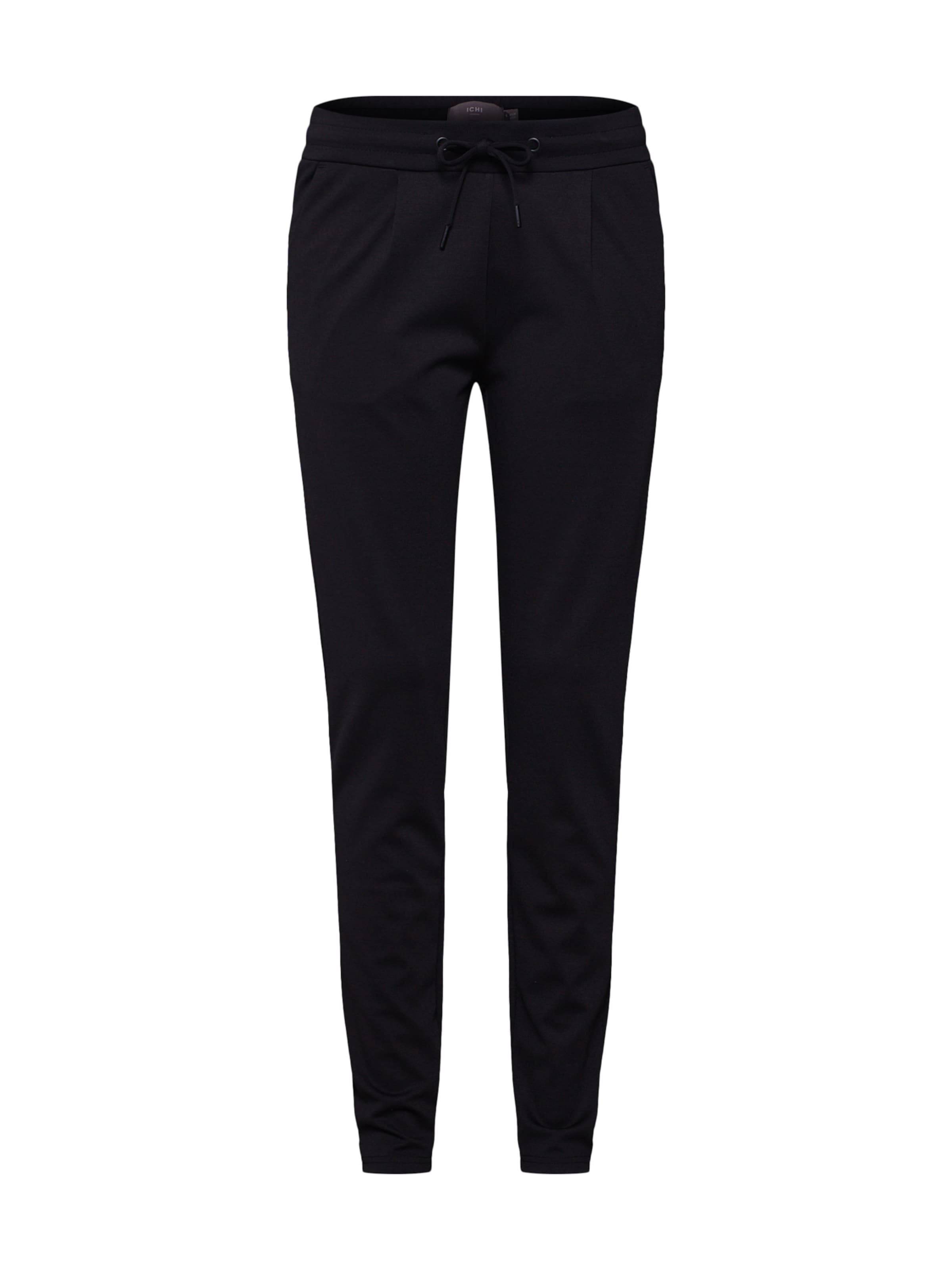 

ICHI Брюки с зауженным кроем и складками спереди 'IHKate' в черном цвете