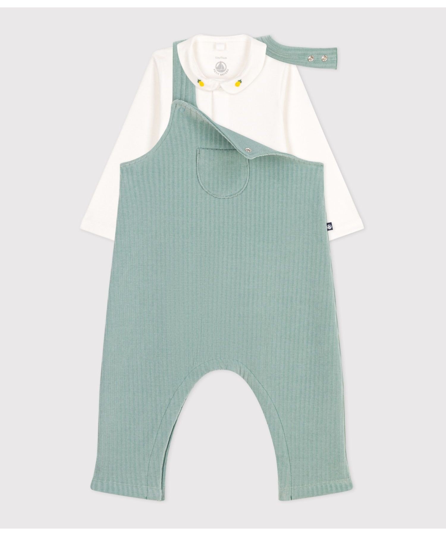 Детский комплект из 2 предметов PETIT BATEAU, Light green — фото 2