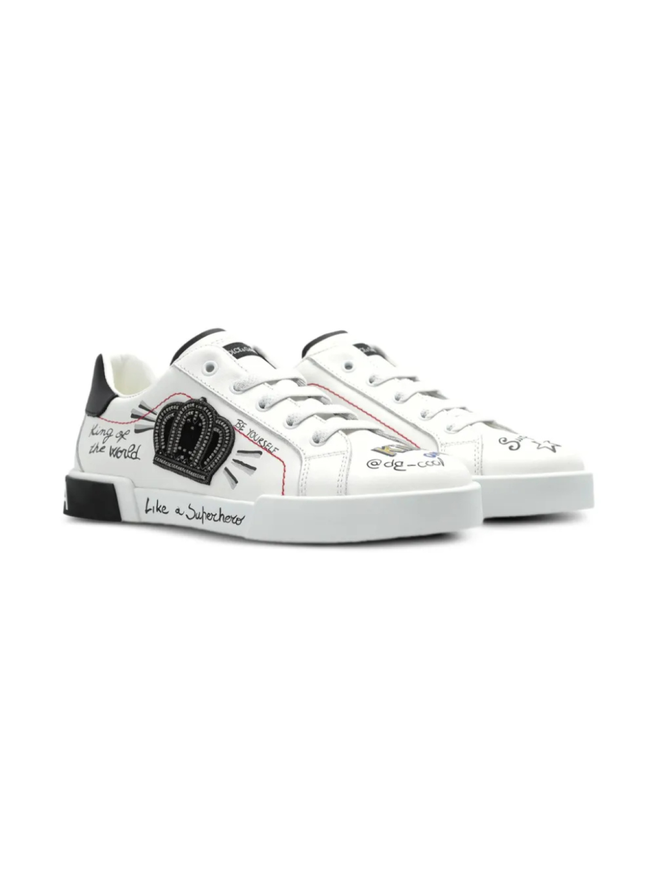 

Детские кожаные кроссовки Dolce & Gabbana Dolce & Gabbana Kids, белый