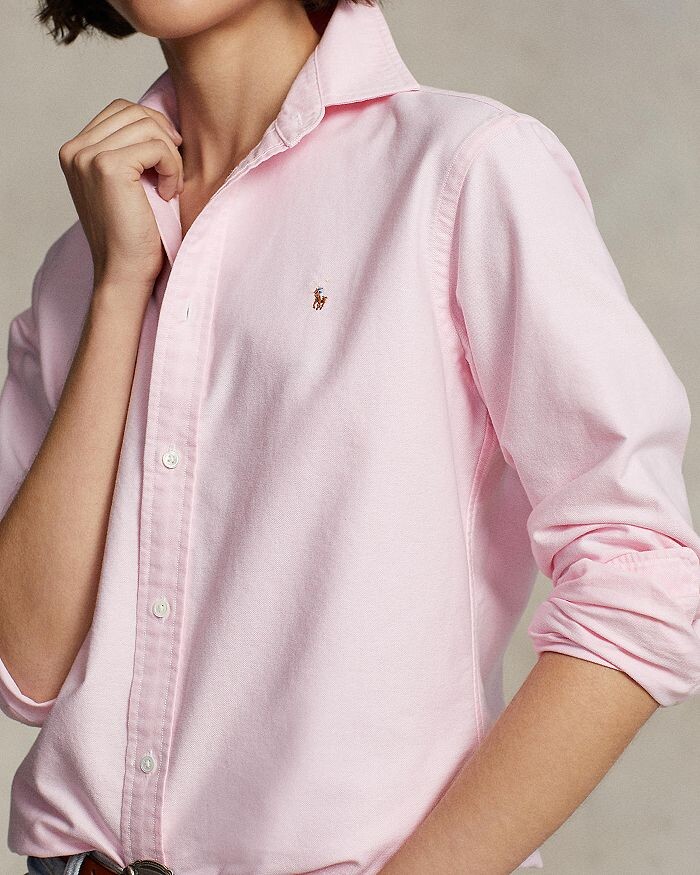 Оксфордская рубашка классического кроя Polo Ralph Lauren, розовый — фото 3