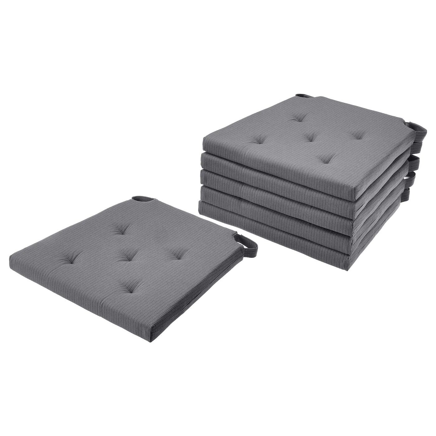 

Подушка на стул, серая, 42/35x40x4 см, JUSTINA IKEA