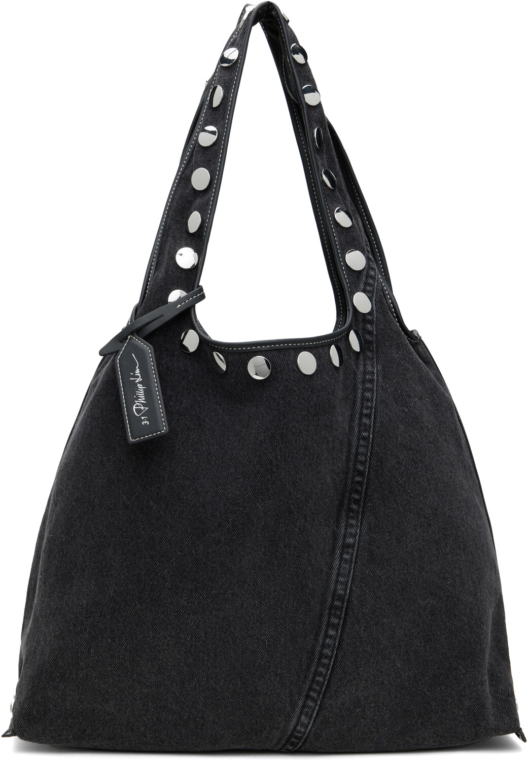 

Черная джинсовая сумка Market Tote 3.1 Phillip Lim, Черный, Черная джинсовая сумка Market Tote 3.1 Phillip Lim