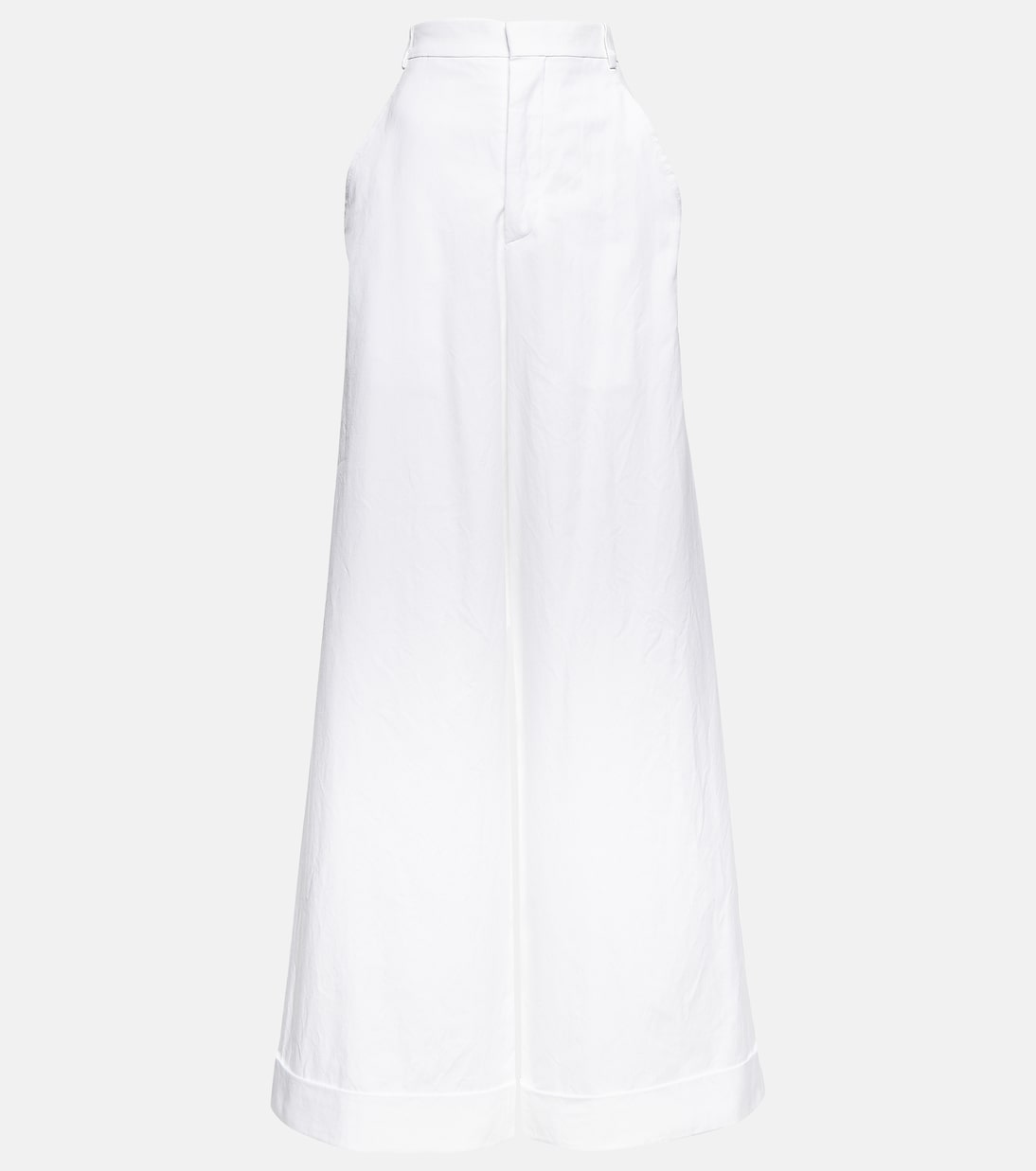 

Широкие брюки Dorothee из хлопковой парусины Ann Demeulemeester, белый