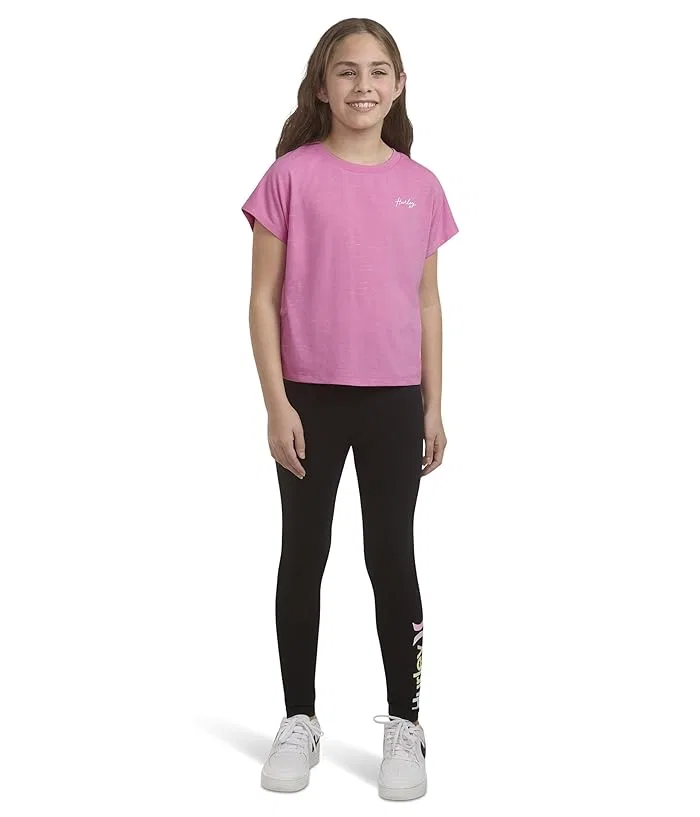 Топ Cloud Slub Dolman Hurley Kids, Peony Pink — фото 2