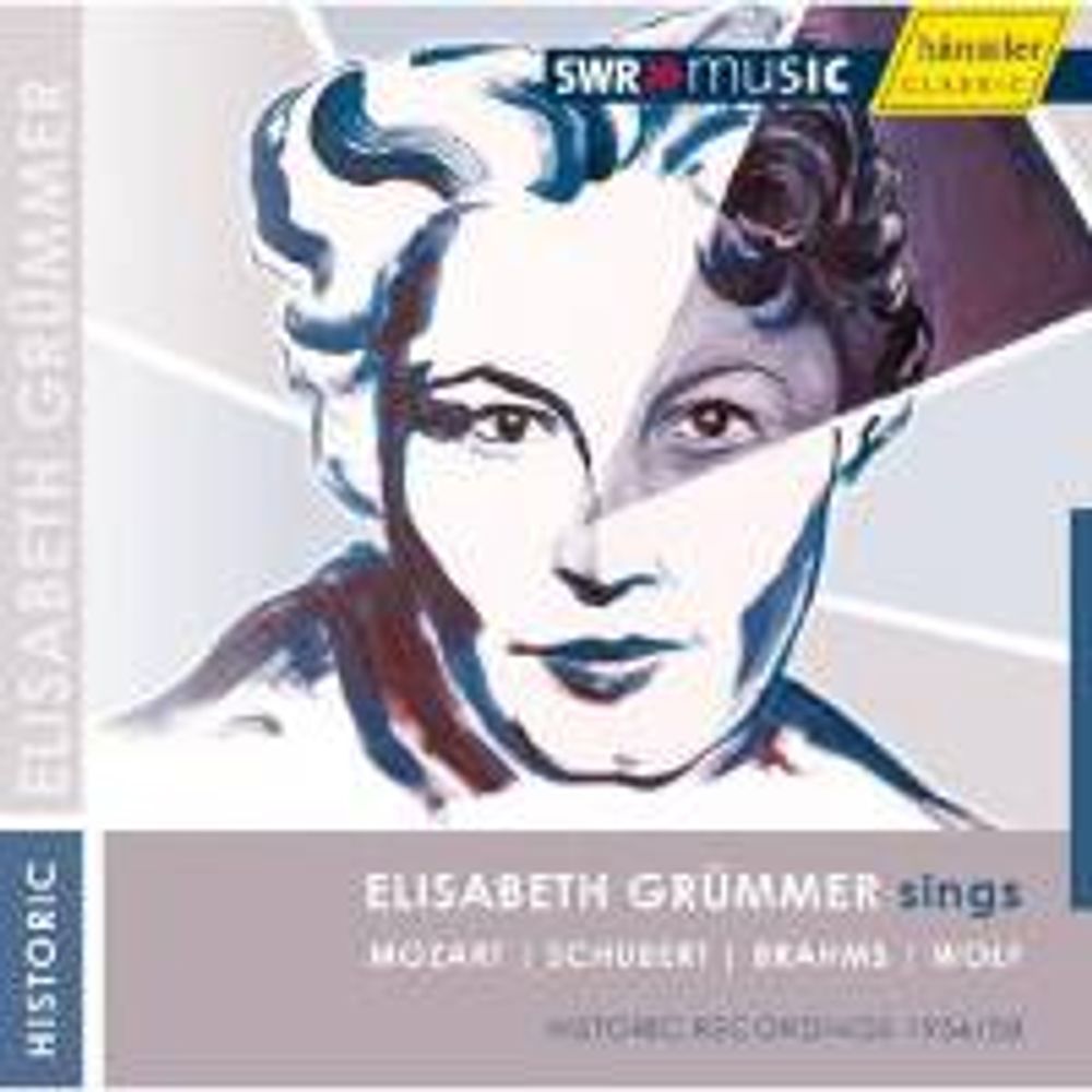 

Диск CD Elisabeth Grummer Sings Mozart, Schubert, Brahms, Wolf: Historic Recordings 1956-1958 - Elisabeth Grümmer