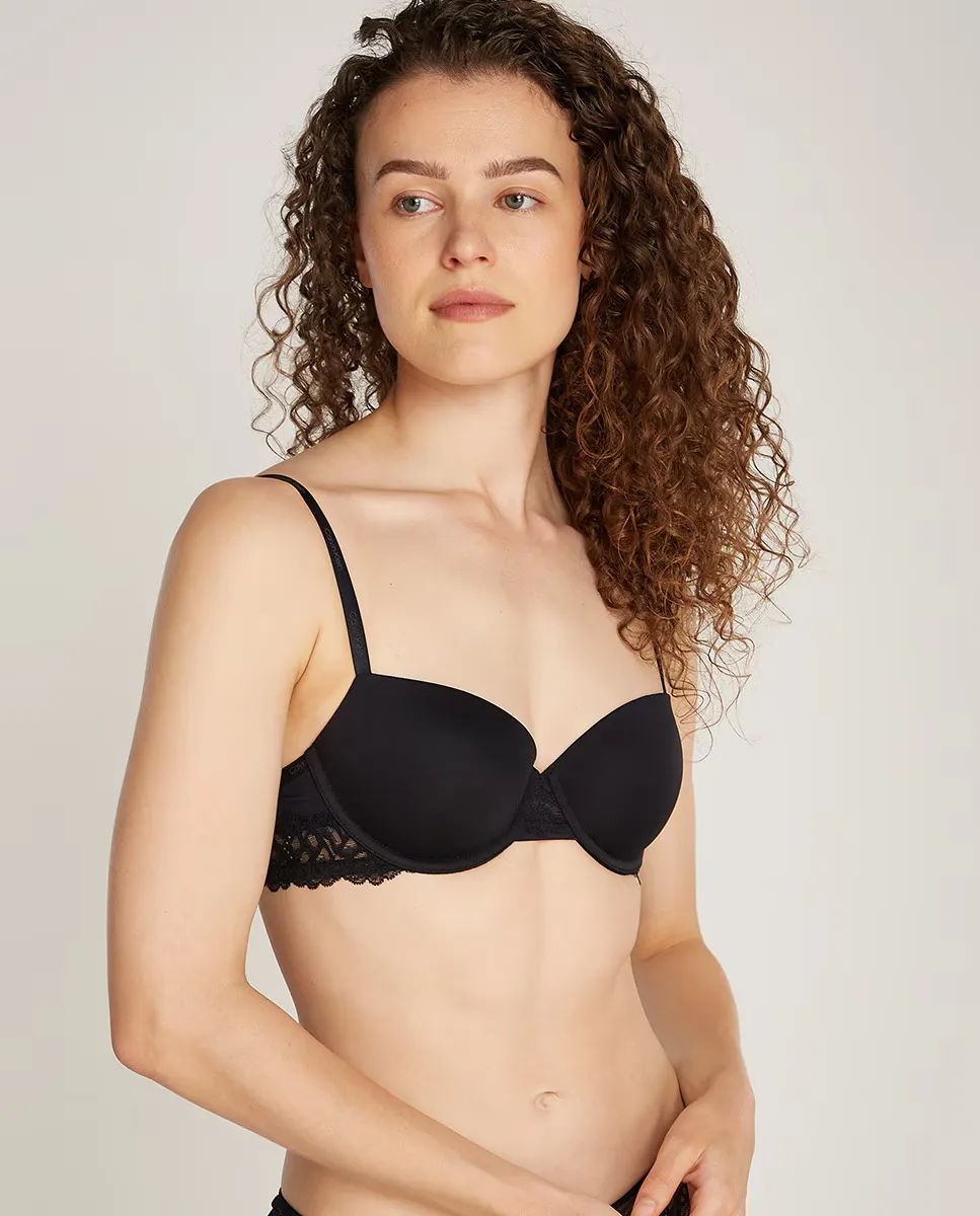 

Бюстгальтер-балконет - Ck Attraction Calvin Klein, черный