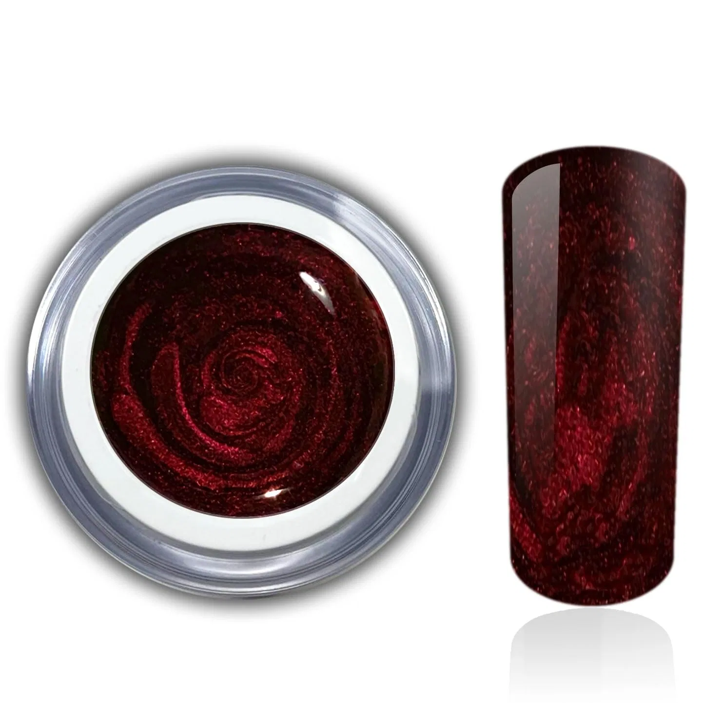 Гель-лак для ногтей Je t'aime UV LED Metallic Red, 5 мл Rm Beautynails, Cherry