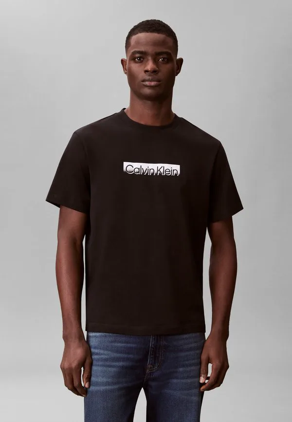Футболка с графическим принтом в спортивном стиле Calvin Klein, Black