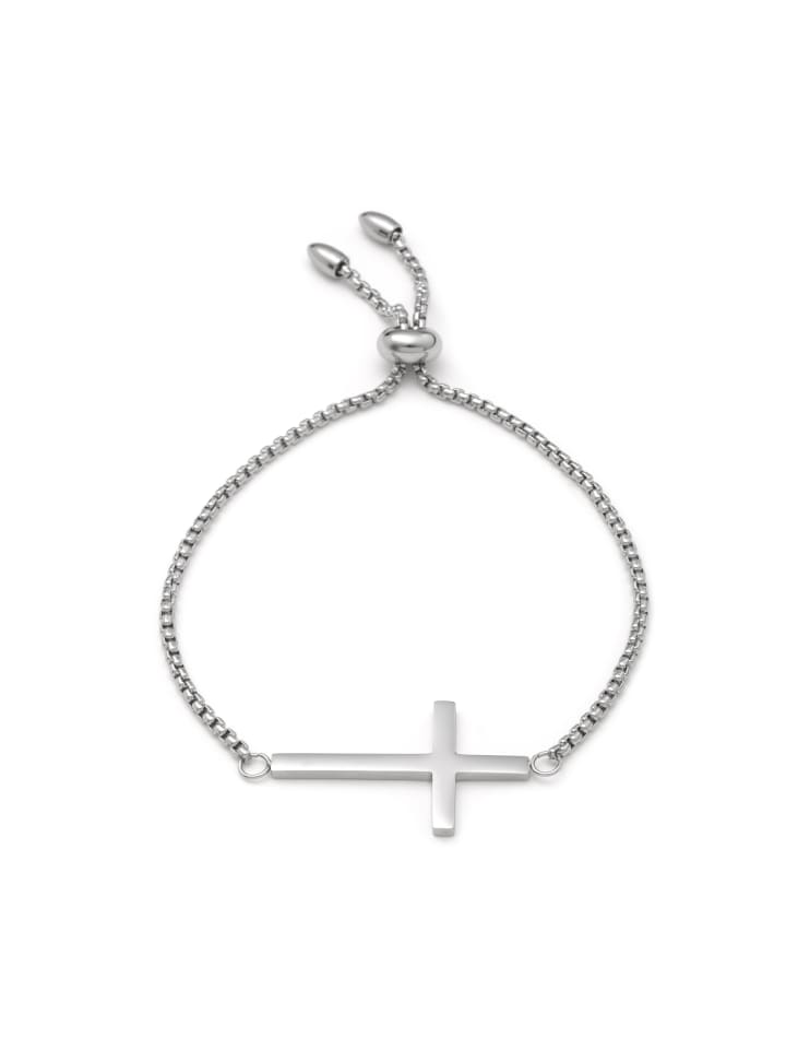 

Steel_Art Браслет Crux, серебристый, полированный