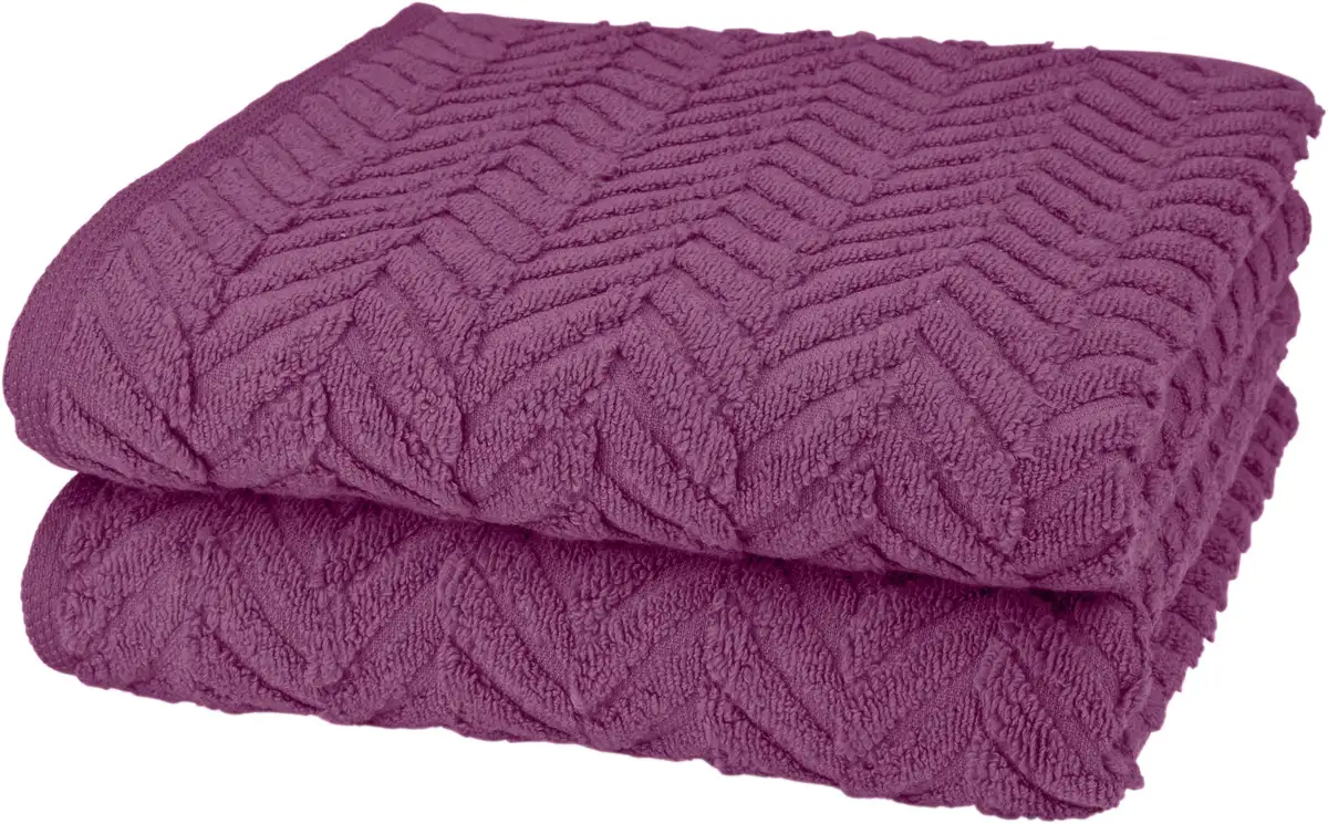 

Полотенца ROSS "Sensual 9001", (2 шт.), 100% хлопок 50х100 см (2 шт.), цвет fuchsia
