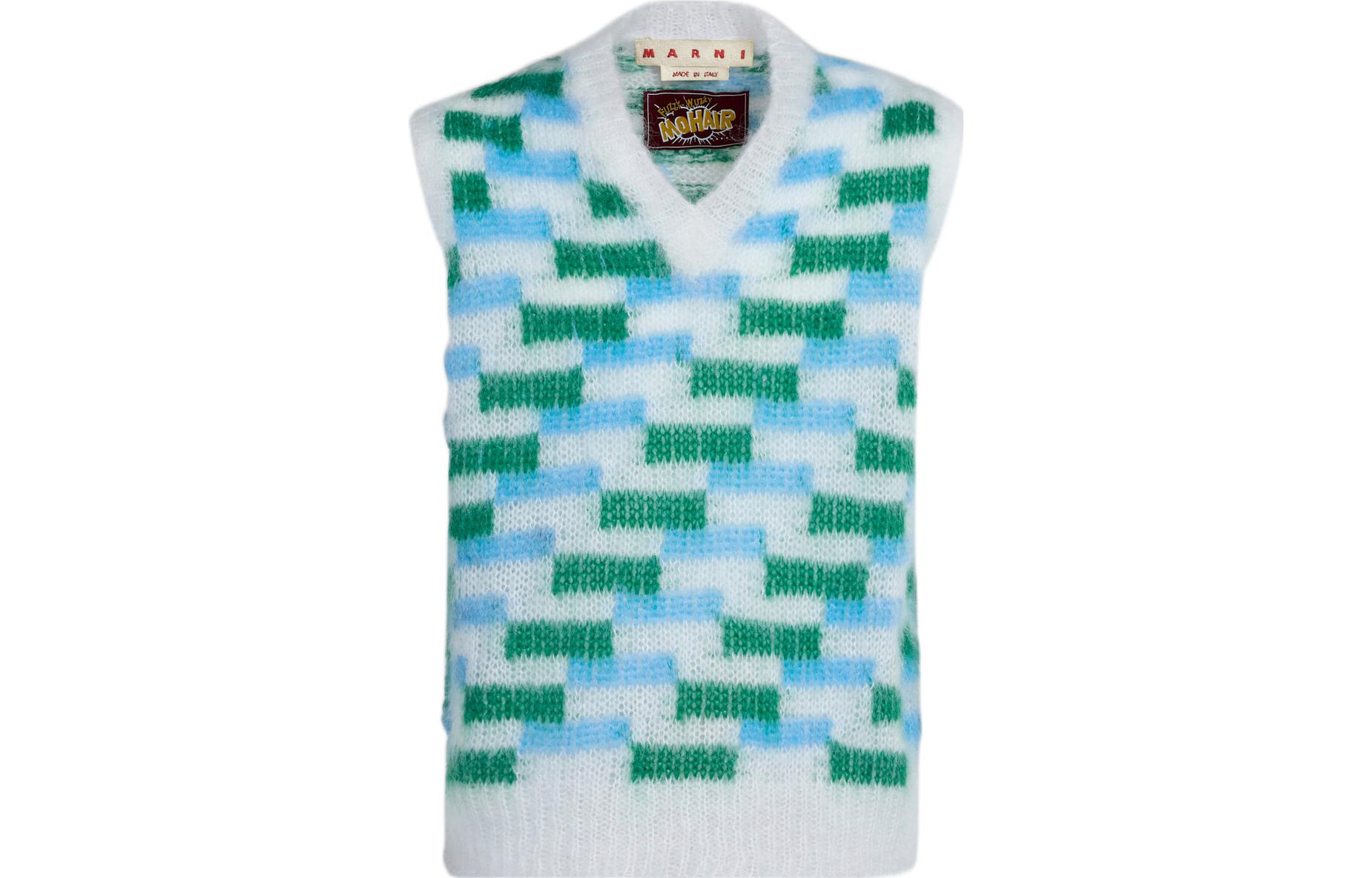

MARNI Вязаный жилет с V-образным вырезом, White
