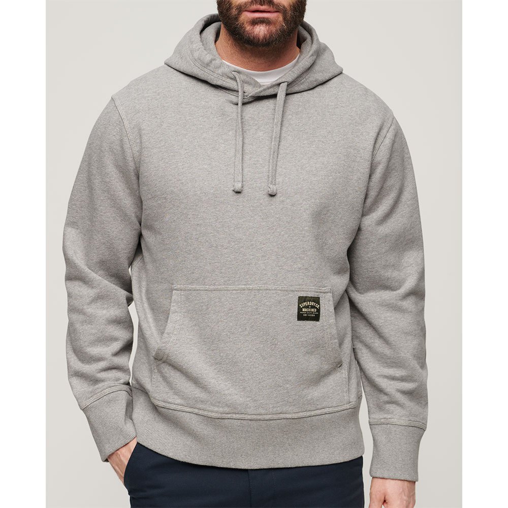 

Толстовка Superdry Contrast Stitch Relaxed Full Zip, серый