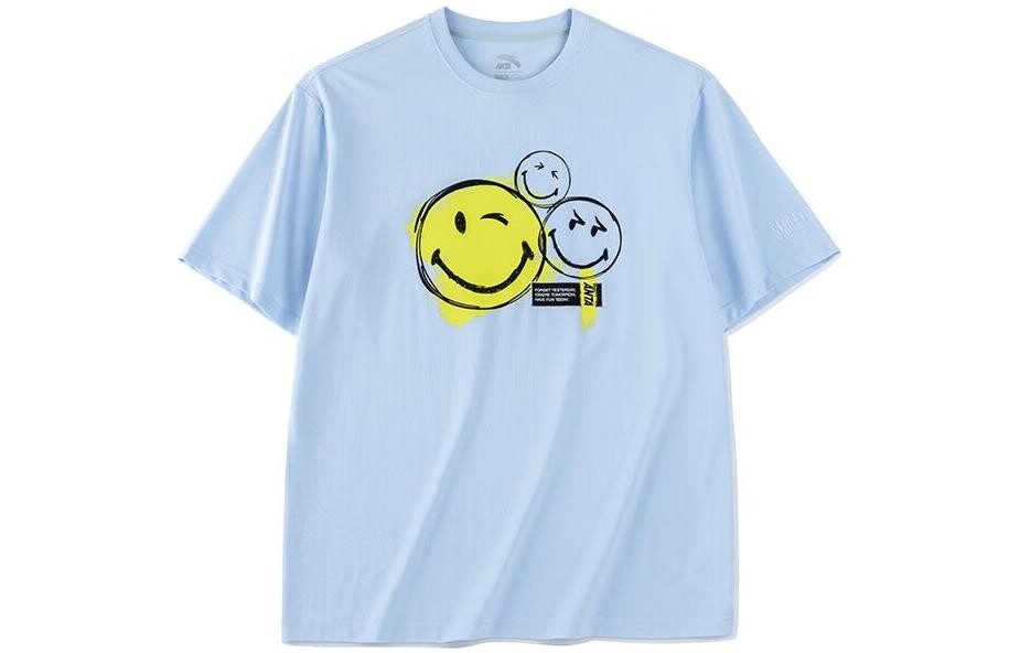 

Футболка унисекс из коллекции Smileyworld X Life Cloud Blue Anta, цвет Cloud Blue