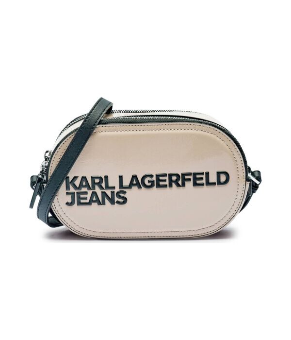 

Сумка мессенджер женская Karl Lagerfeld Jeans овальной формы, бежевый
