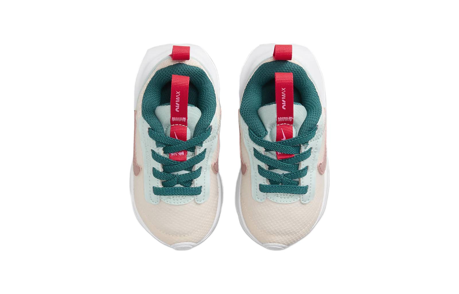 Nike Air Max INTRLK Lite Мягкие и Дышащие Низкие Кроссовки для Малышей Зеленый Бежевый — фото 4