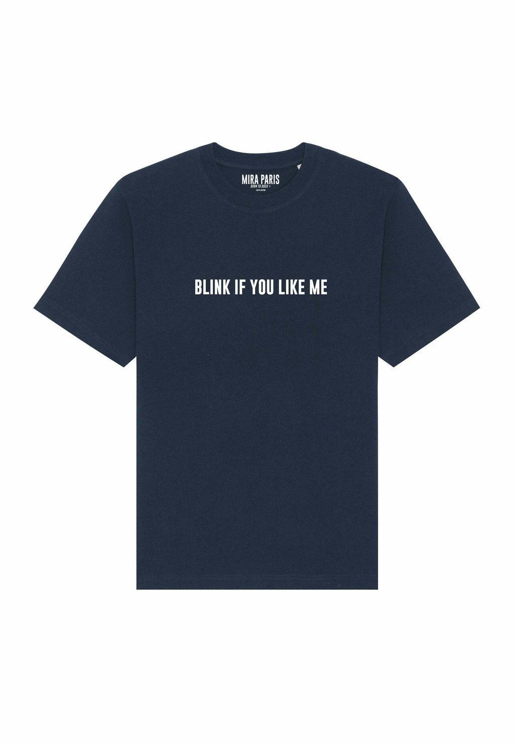 

Футболка с принтом FOLLOW YOUR HEART PRINT HEAVYWEIGHT Mira Paris, темно-синий