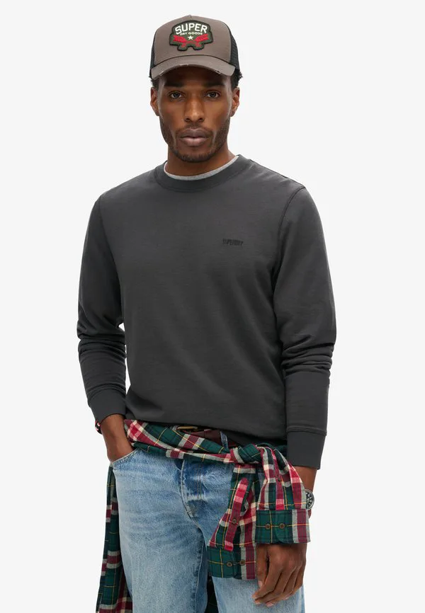 

Классическая базовая толстовка Superdry & Co, Washed Black, Черный, Классическая базовая толстовка Superdry & Co, Washed Black