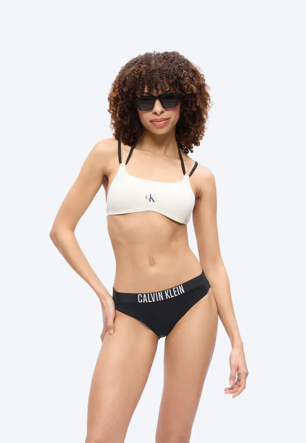 Топ от бикини с графическим монограммным рисунком (бралетт) Calvin Klein Swimwear, Tofu — фото 3